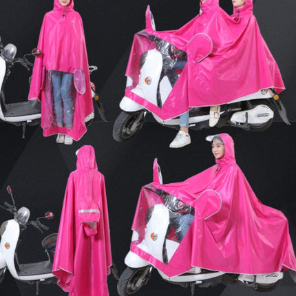 New Electric Bike Motorcycle Raincoat Riding Poncho Splashing Water Double