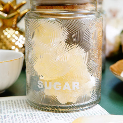 Metal Glass Storage Jar Coffee Tea Cans Kitchen Supplies Table Decoration