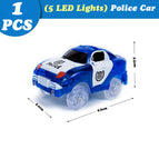 Blue police car