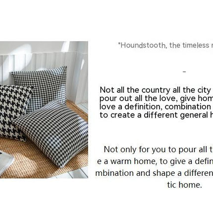 Nordic Black And White Houndstooth Series Sofa Cushion Cover Angsge Pillow Cover