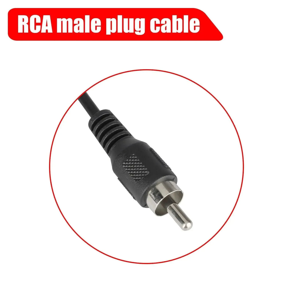 2-Pack 10 FT RCA Male Plug to Bare Wire Audio Speaker Subwoofer HDTV Cable Cord