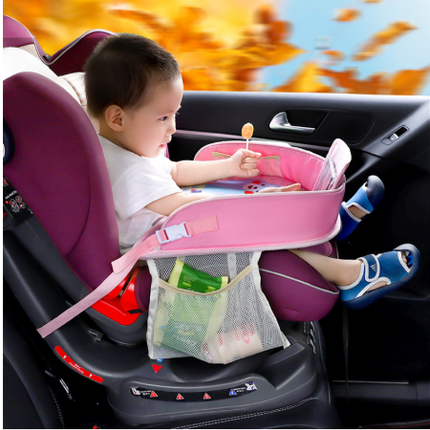 Baby car seat tray table