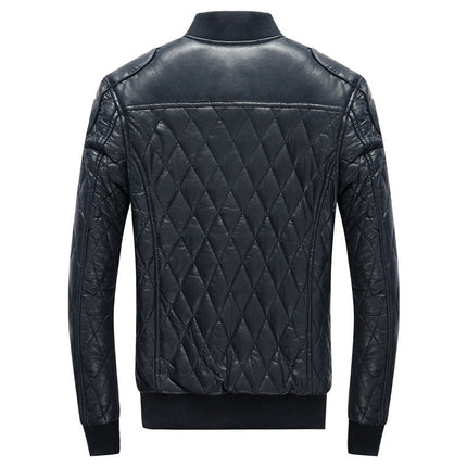 Men's winter plush suede jacket