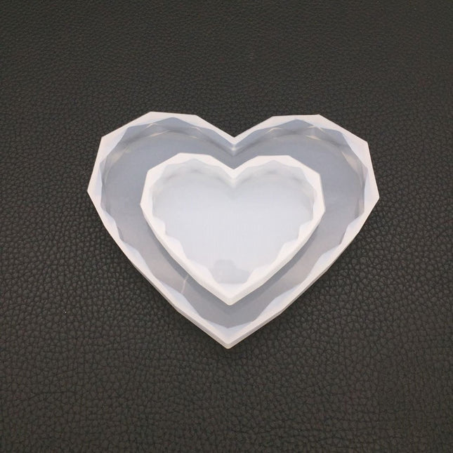 Crystal Epoxy Love Diamond Swing Table Mould