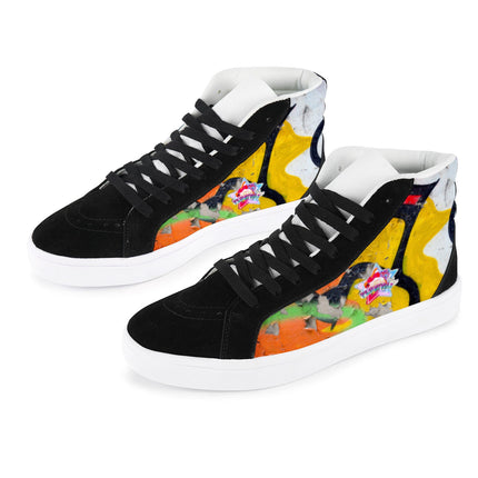 Capricornus High Top Splicing Canvas Women's Shoes (Model 037)