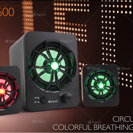 Computer Audio Glowing Colorful Light Mini Phone Speaker