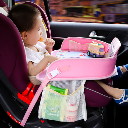 Baby car seat tray table