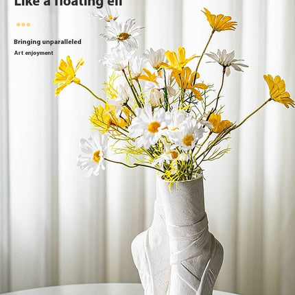 Ceramic Vase Modern Minimalist Furnishings Decoration Hydroponic Dried Flower Crafts