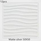 Matte silverB12pc / 50X50