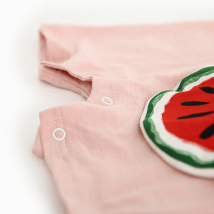 Cute cartoon watermelon baby romper