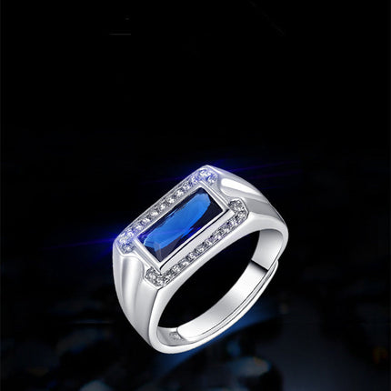 S925 Sterling Silver Jewelry Kyanite Ring Ring