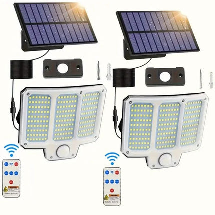 210LED Super Bright Motion Sensor Solar Strong Power LED Garden Wall Lamp