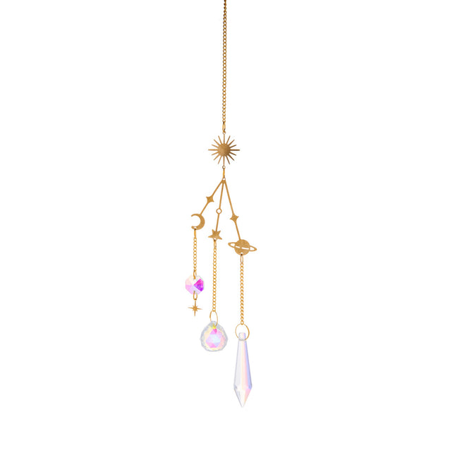 Galaxy Crystal Sun Catcher Lighting Wind Chime Pendant