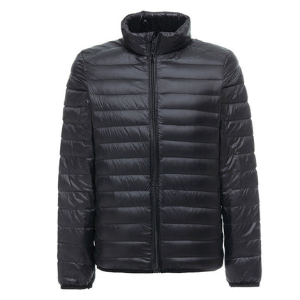 Lightweight Down Jacket Men's Stand Collar Plus Size