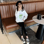 White sweater / 120cm
