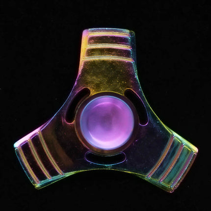Electroplating colorful fingertip spinning top