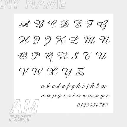 Personalized Custom 316L Stainless Steel Jewelry, English Alphabet Name Anklet