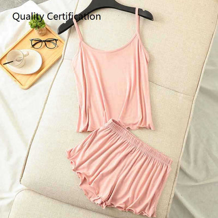 Loose Soft Pajamas Home Clothes 2 Piece Set Sleepwear
