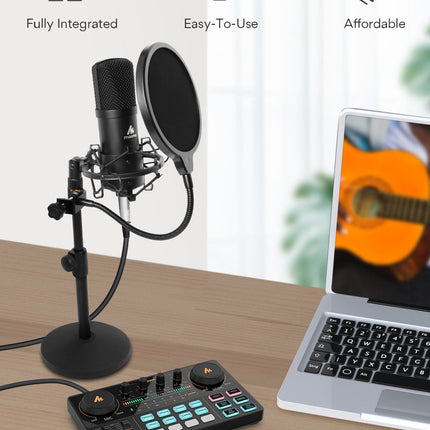 Portable Mobile microphone Condenser universal live broadcast equipment