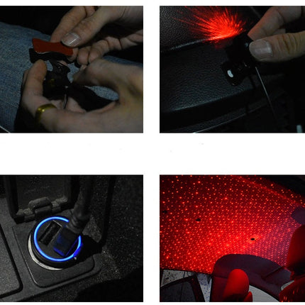 Car star ceiling lights modified car roof full star USB car interior atmosphere lights car music sound control decorative lights