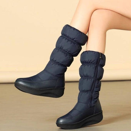 New waterproof down snow boots in winter