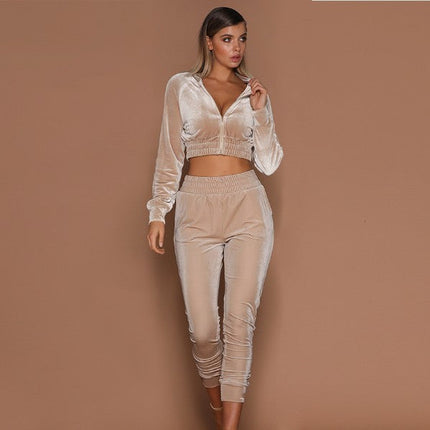Autumn and winter suede women's clothing