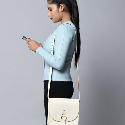 White Elegance Crossbody Sling Bag
