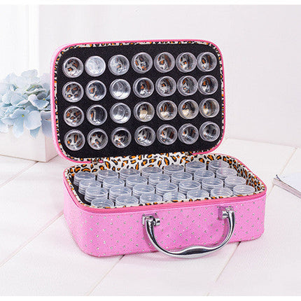 Novel With Bottle 56 Grid Diamond Painting Sub-diamond Bag Storage Bottle Carrying Case Suitcase
