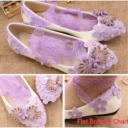 Low Heel Plus Size Women's Shoes Bridal Shoes