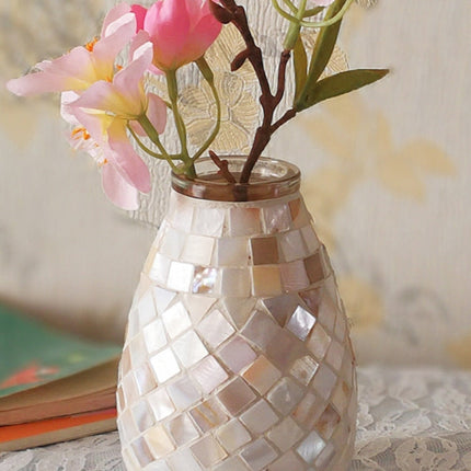Nordic Light Mosaic Glass Vase Home Office