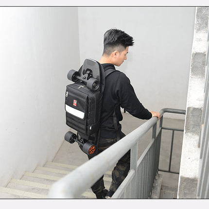 Chao original design double shoulder skateboard bag double warping board small fishboard skateboard Bag Backpack electric skateboard bag