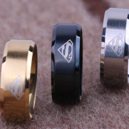 Fashion Titanium Steel Ring 316L Stainless Steel S Shape Men's Ring
