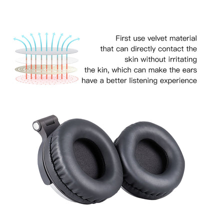 Head-Mounted Sports Folding Card Subwoofer Headphones