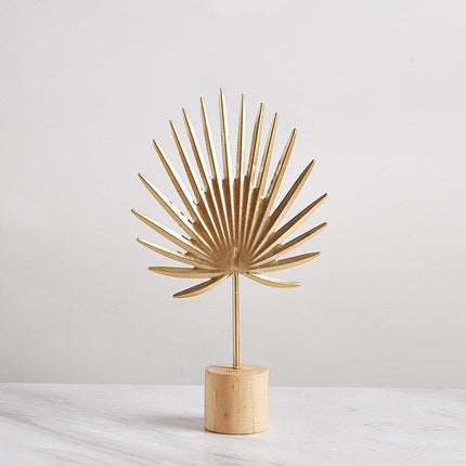 Iron Terrazzo Leaf Style Table Top Decoration