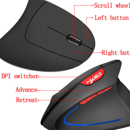 Souris ergonomique verticale Bluetooth Gamer souris KIT USB Rechargeable jeu 2.4G sans fil Mause pour ordinateur portable ordinateur portable