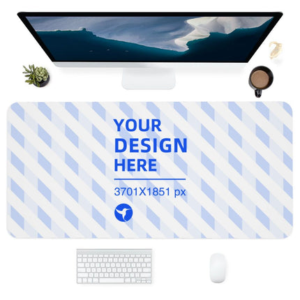 Create Your Own 17x35in Horizontal Oversized Leather Waterproof Keyboard Pad
