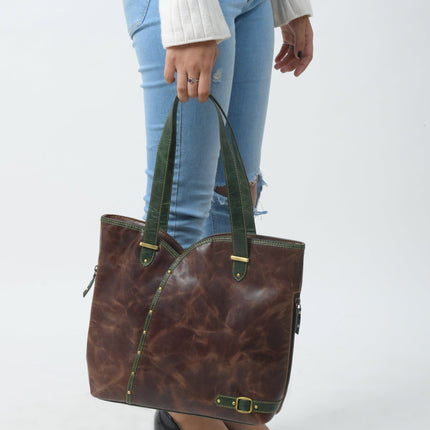 The Riley Handbag - Brown