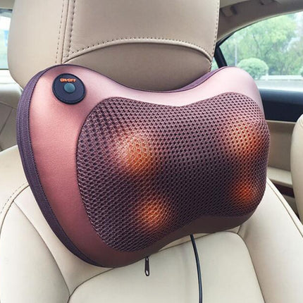 Electric Infrared Heating Kneading Neck Shoulder Back Body Spa Massage Pillow Car Chair Shiatsu Massager Masaj Device