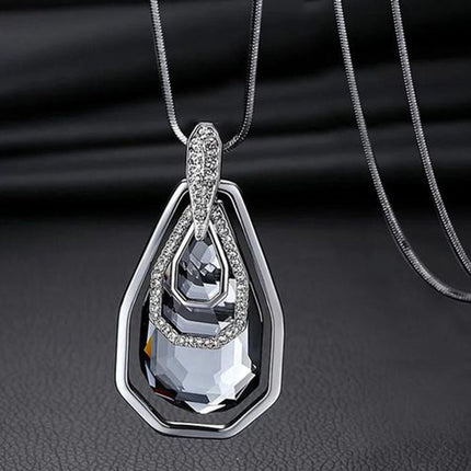 Crystal tassel necklace clothing accessories