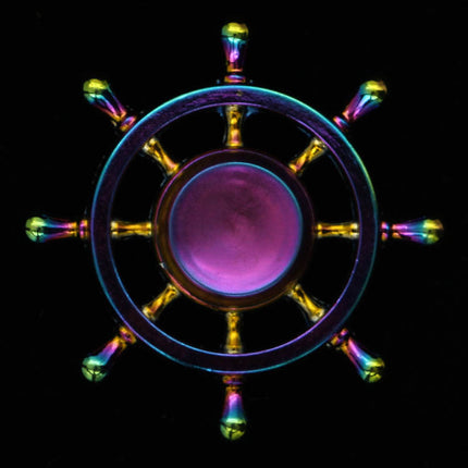 Electroplating colorful fingertip spinning top
