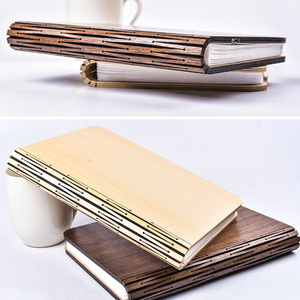 LED Night Light Folding Book Light USB Port Rechargeable Wooden Magnet  Lamp