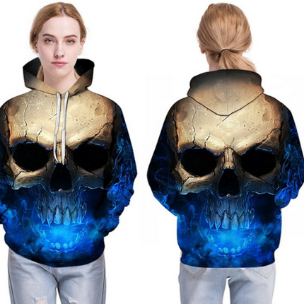 3D Skull Hoodie