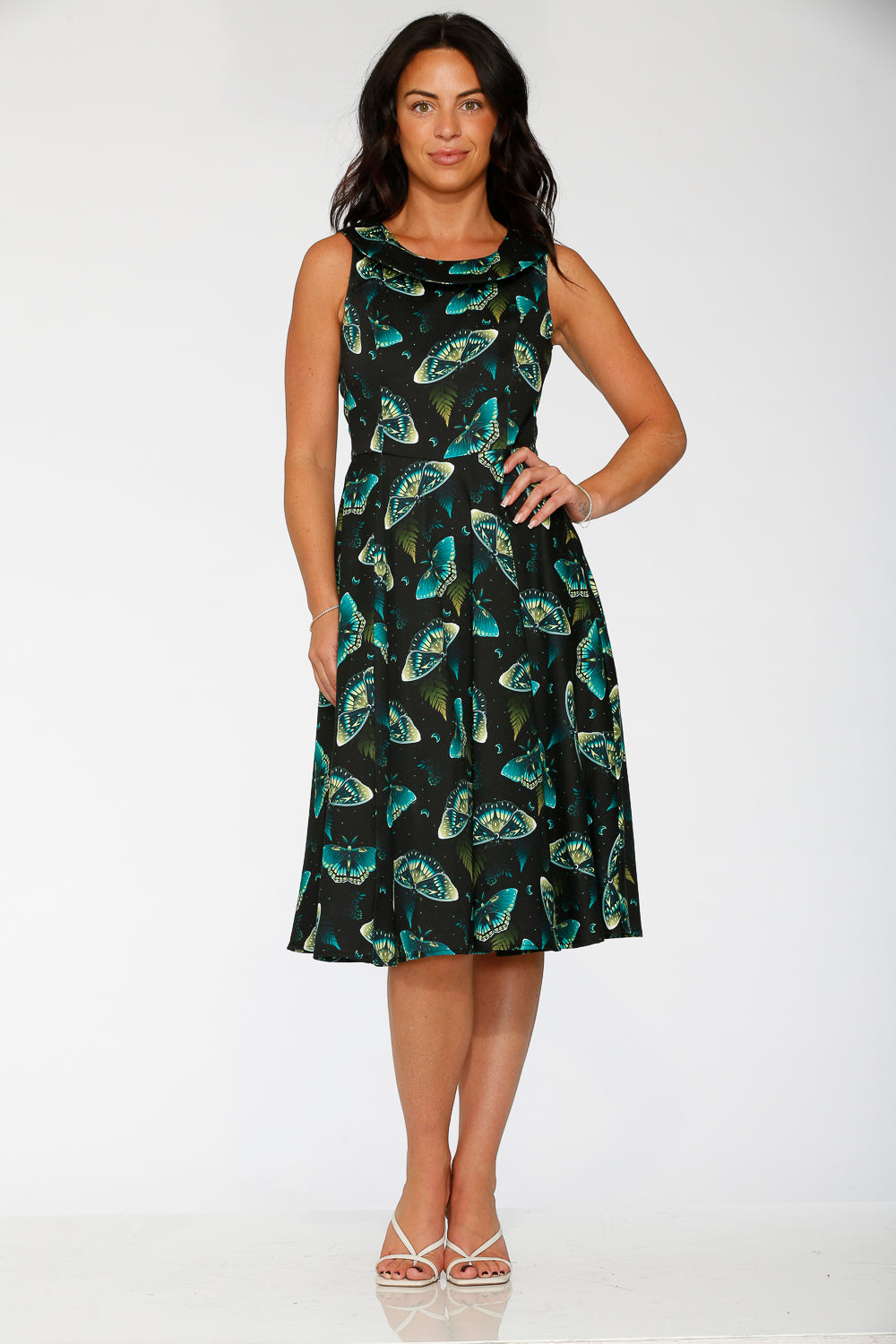 23242 Dark and Mystical Butterfly Swing Dress