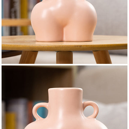 Home Ceramic Decoration Crafts Ornaments Simulation Body Art Dried Flower Vase