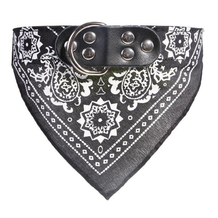 Printed triangle scarf saliva towel small dog collar