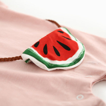 Cute cartoon watermelon baby romper