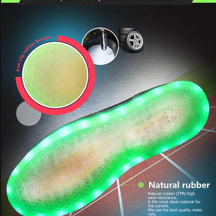 Colorful luminescent board shoes fluorescent sports shoes casual shoes high