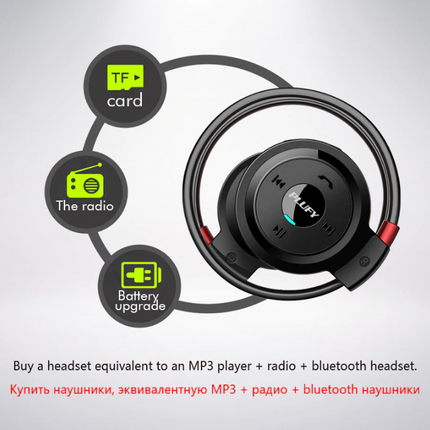 PLUFY Sports Bluetooth Headset Wireless Headphones Earphones Running Ecouteur Sans Fil Bluetooth Headphone earphone Radio MP3