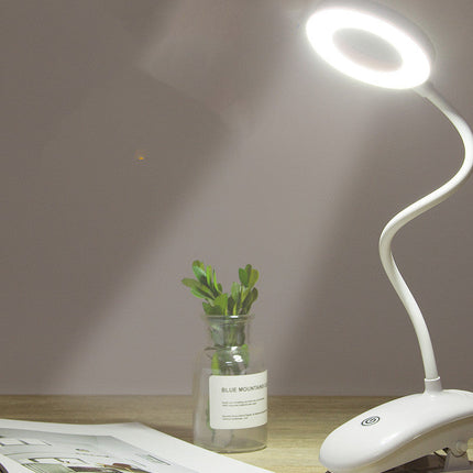 Clip-on rechargeable desk lamp