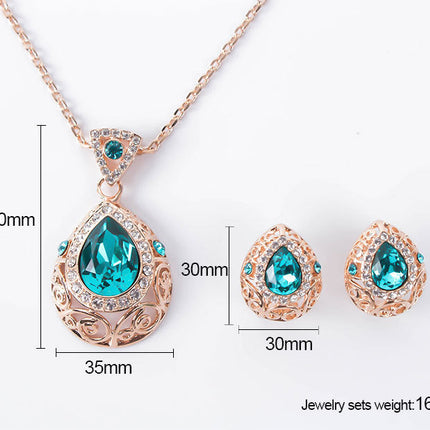 Hollow pattern jewelry set
